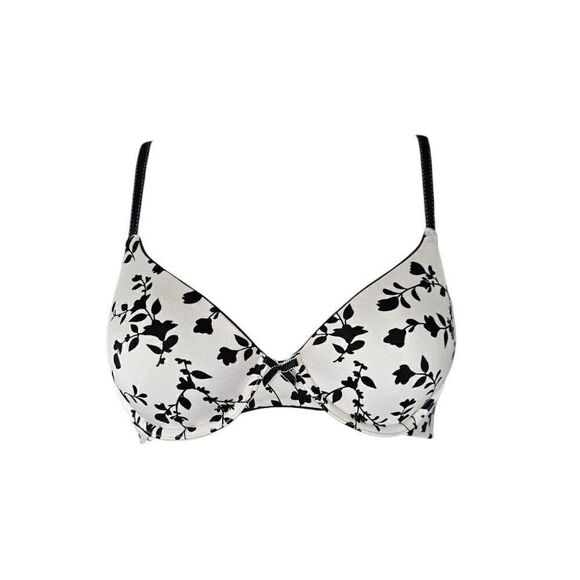 dark coquette floral bow bra - Picture 1 of 3